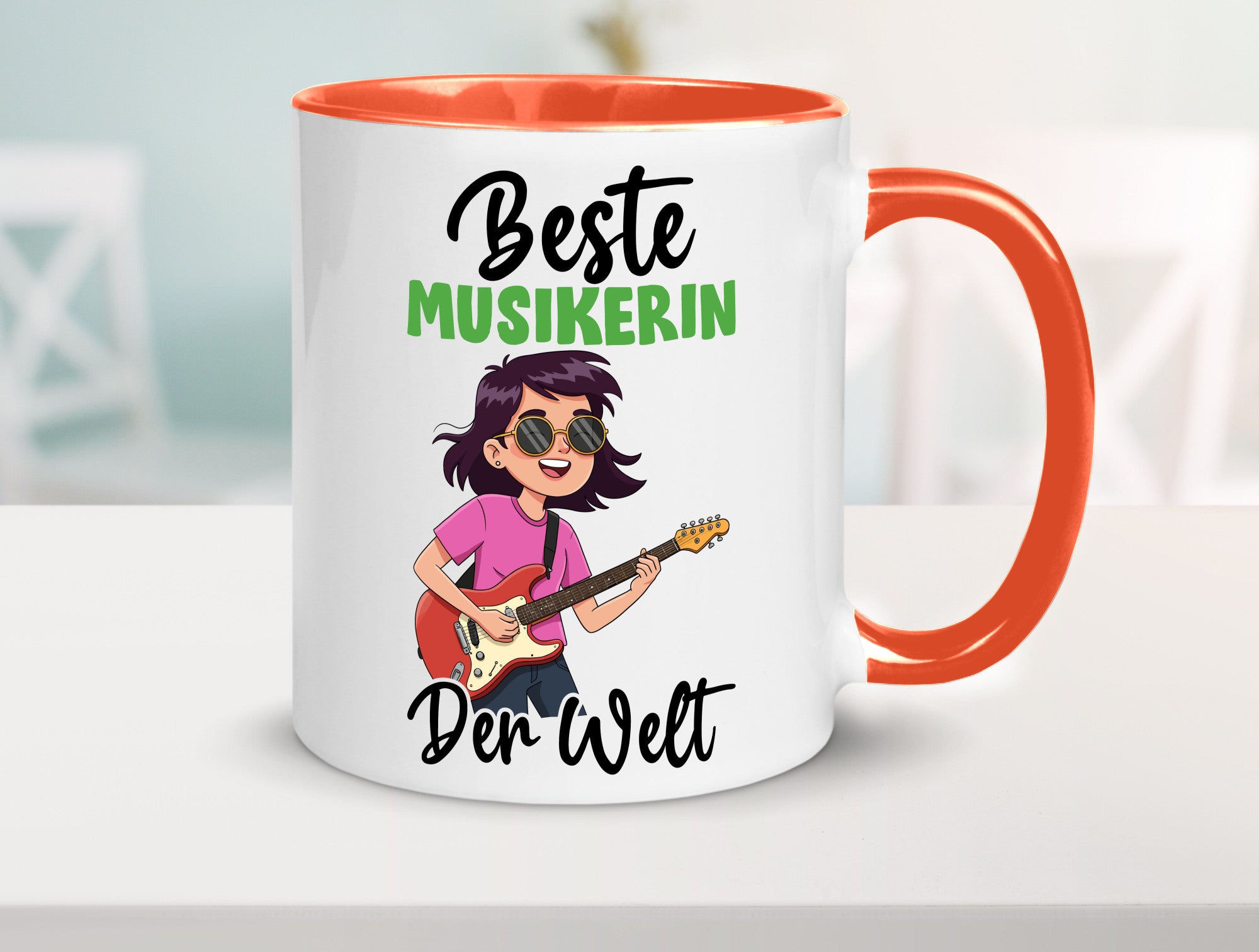 Beste Musikerin | Musik Musikantin v2 Geschenkidee Humor Tasse