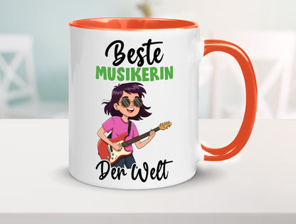 Beste Musikerin | Musik Musikantin v2 Geschenkidee Humor Tasse
