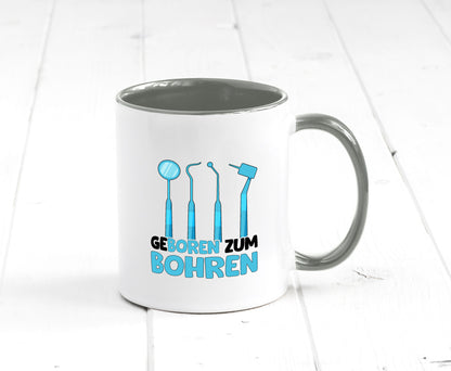 Geboren zum Bohren | Zahnarzthelferin Zahnarzt lustiger Spruch Geschenk Humor