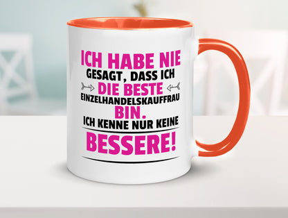 Die Beste Einzelhandelskauffrau | Einzelhandel Geschenkidee Humor Tasse