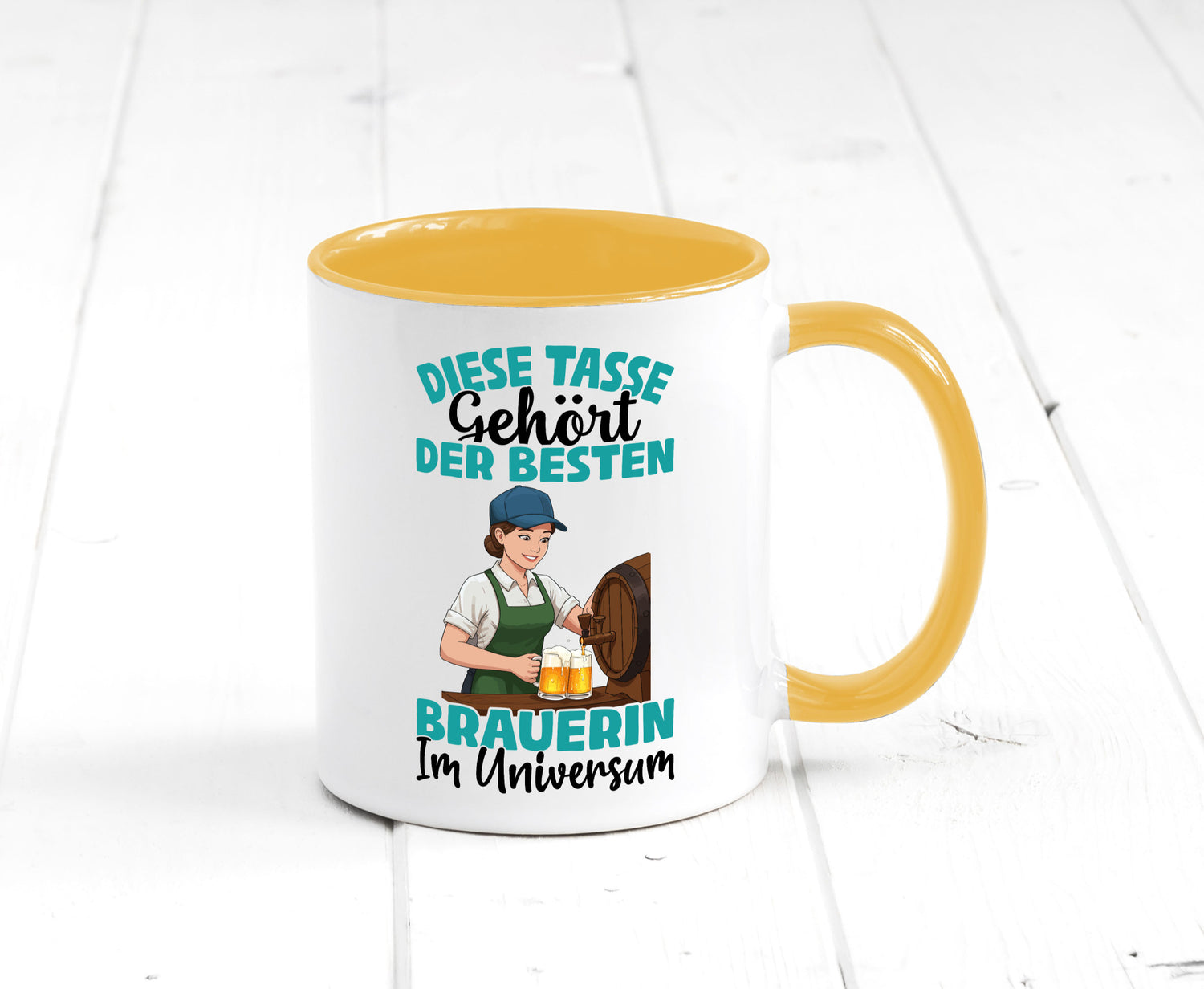 Im Universum: Brauerin | Bier Brauerei lustiger Spruch Geschenk Humor