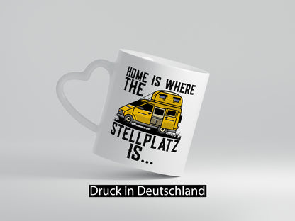 Camping | Wohnmobil Camper-Liebe Stellplatz Panorama Geschenkidee Humor Tasse