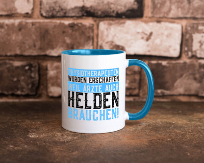 Physiotherapeut | Helden Therapeutin lustiger Spruch Humor Geschenkidee Tasse