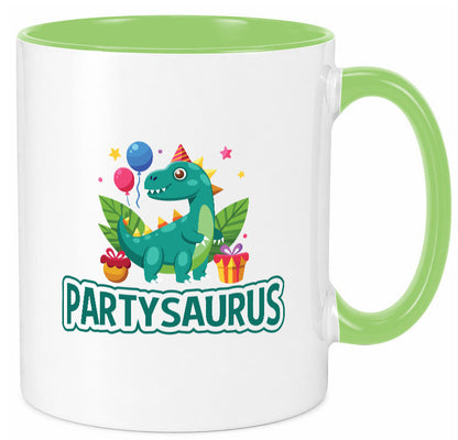 Partysaurus | Geburtstag Dinosaurier Luftballon Geschenkidee Humor Tasse