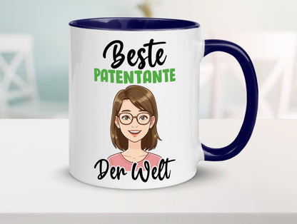 Beste Patentante | Tante lustiger Spruch Geschenk Humor Geschenkidee Tasse