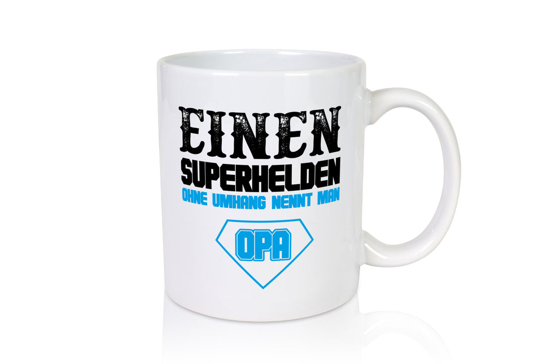 Superheld Opa Geschenk Familie Geschenkidee lustiger Spruch Tasse