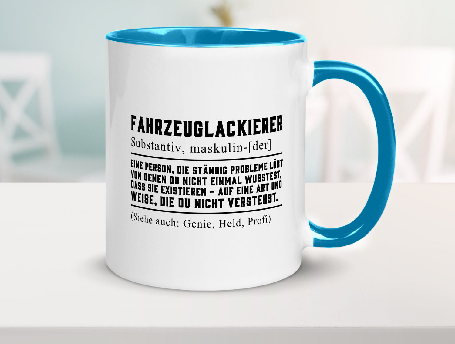 Fahrzeuglackierer | Definition Lackierer Autolackierer Humor Geschenkidee Tasse