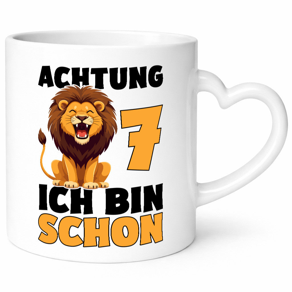 7. Geburtstag | 7 Jahre Löwe Geschenk Geschenkidee lustiger Spruch Tasse