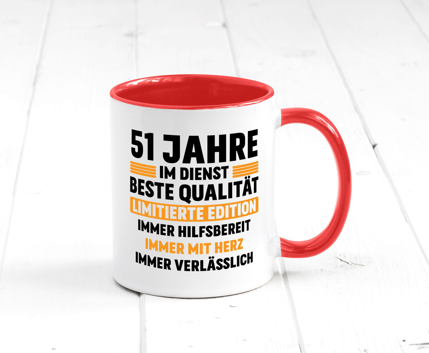 51 Jahre im Dienst | Jubiläum Arbeit lustiger Spruch Geschenk Kollegen Büro