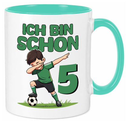 5. Geburtstag | 5 Jahre Fußballer lustiger Spruch Geschenk Geschenkidee Tasse