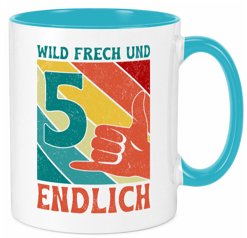 5. Geburtstag | 5 Jahre Wild und Frech Geschenk Geschenkidee lustiger Spruch