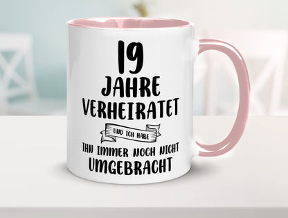 19 Jahre Verheiratet, immer noch am Leben! lustig Humor Geschenkidee Geschenk