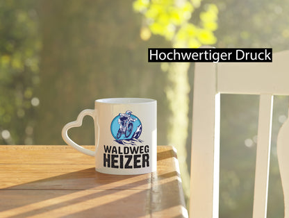 Waldweg Heizer | Mountainbike Tasse Mountainbiker Geschenk Humor Geschenkidee