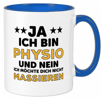 Ich bin Physio | lustige Spruch Tasse Physiotherapeut Geschenkidee Humor
