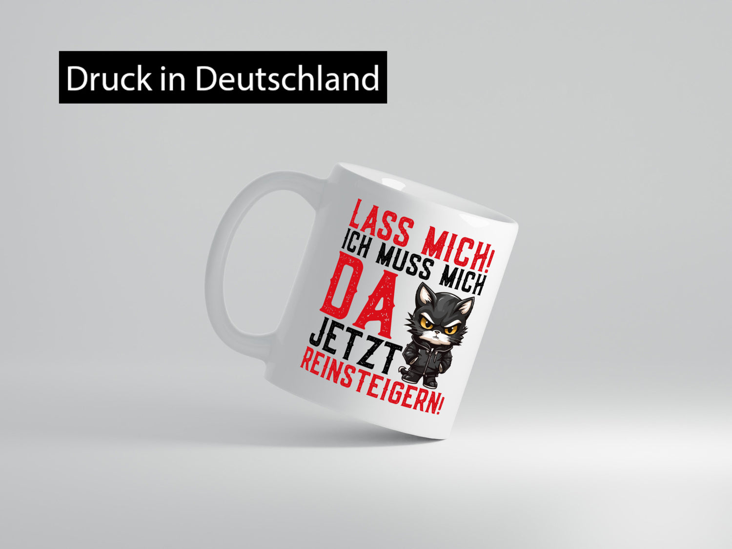 Lass mich! | Katze Wütende Geschenkidee Tierliebhaber Humor Tasse