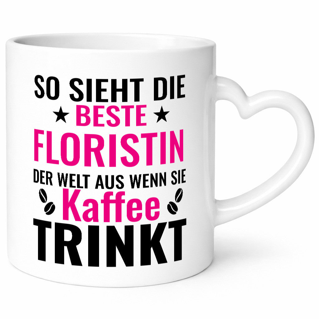 Kaffee trinkt: Floristin | Blumen Verkäuferin lustiger Spruch Geschenk Humor