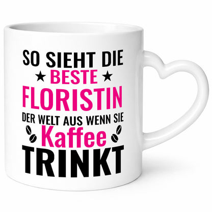 Kaffee trinkt: Floristin | Blumen Verkäuferin lustiger Spruch Geschenk Humor