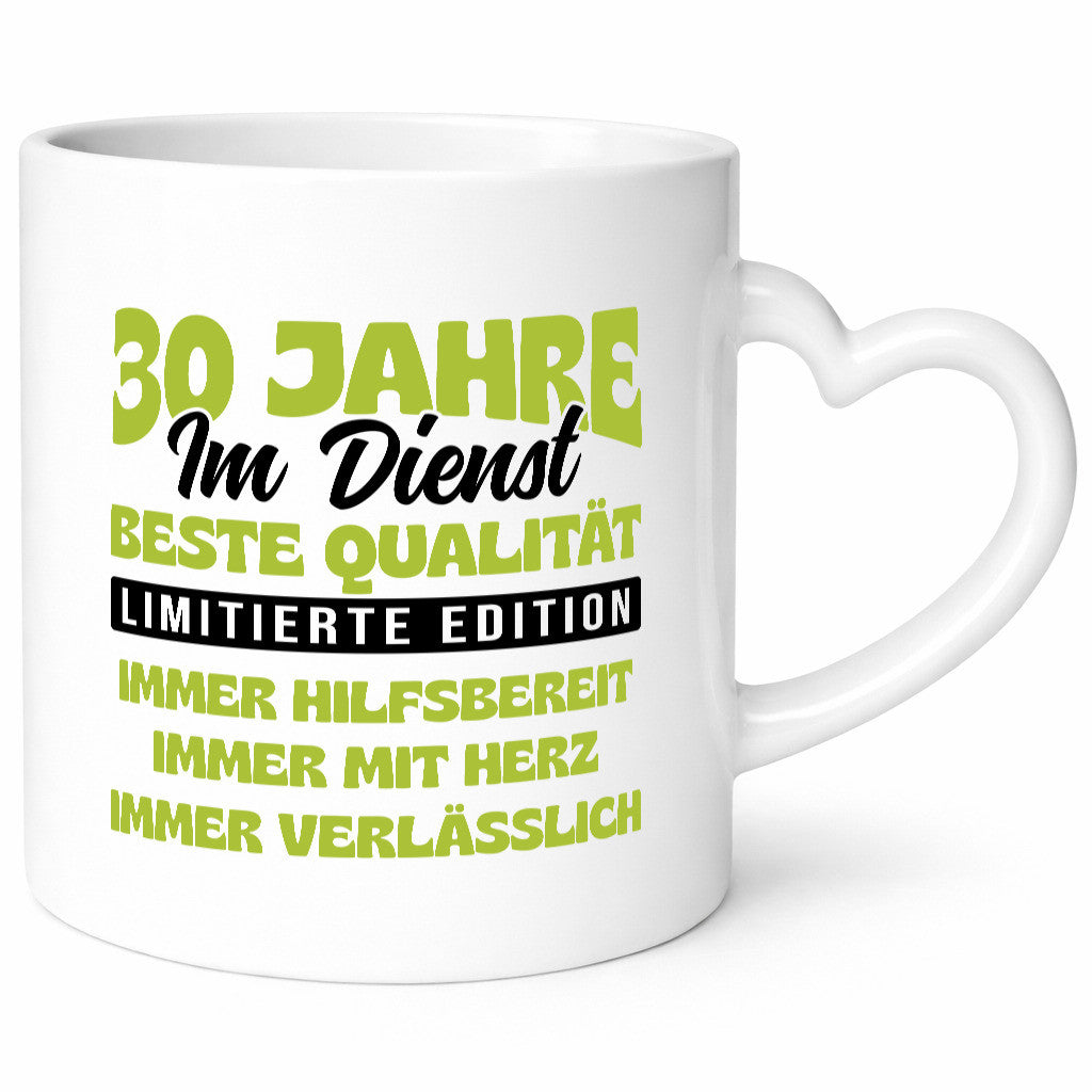 30 Jahre im Dienst | Jubiläum Arbeit v4 lustig Kollegen Büro Geschenk Tasse