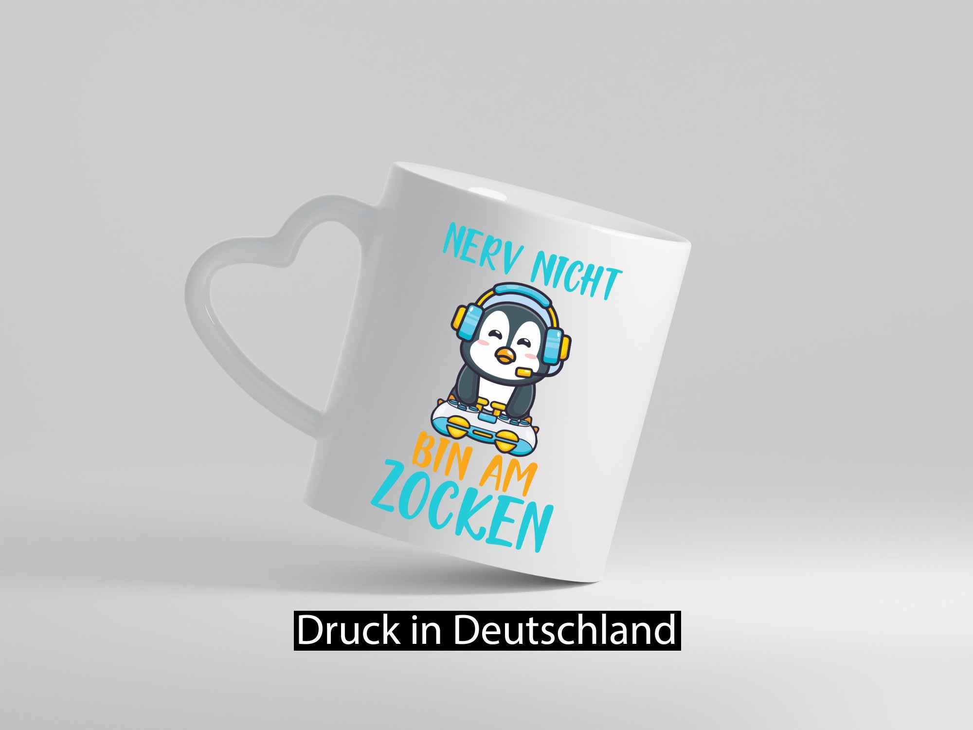 Nerv nicht | Zocker Gamer PC Freunde Pinguin-Comic Humor Geschenkidee Tasse