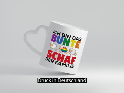 LGBTQ+ Tasse | Buntes Schaf Regenbogen Humor Geschenkidee
