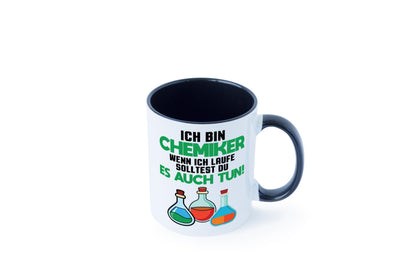 Ich bin chemiker wnen laufe solltest du es auch tun Humor Geschenkidee Tasse
