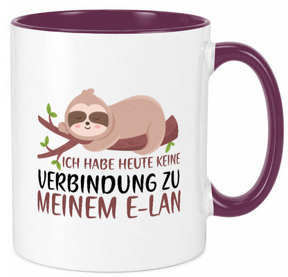 Verbindung zum Elan | WLAN Faultier Faulpelz Laufband Humor Tierliebhaber