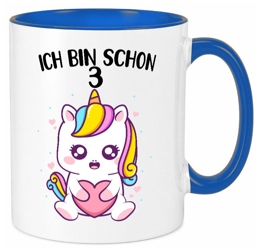 3. Geburtstag | Ich bin schon 3 Jahre Einhorn Mädchen lustig Geschenkidee