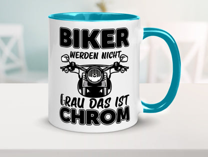 Biker werden nicht grau | Motorrradfahrer Tasse Humor Geschenkidee