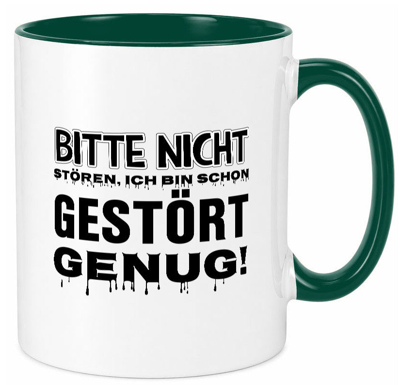Ich bin schon gestört lustiger Spruch Geschenk Humor Geschenkidee Tasse