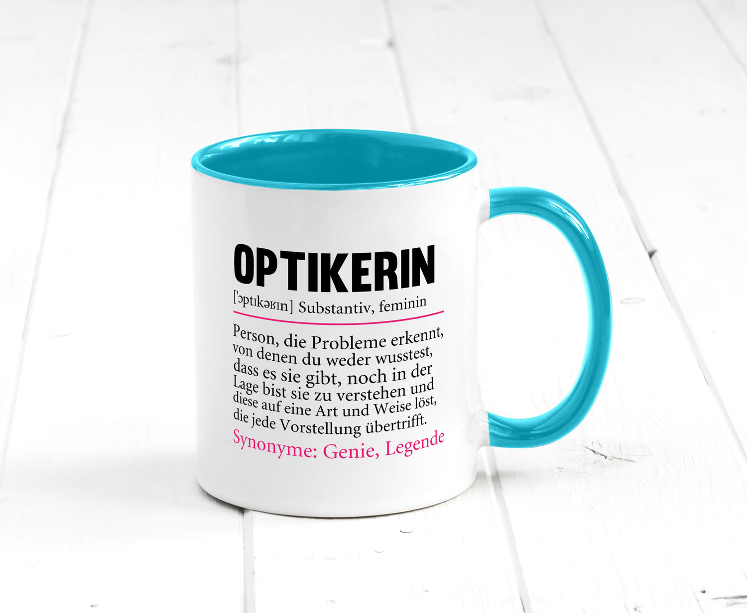 Optikerin | Spruch Humor Beruf Augenoptik Arbeit Kollegen Büro Geschenkidee
