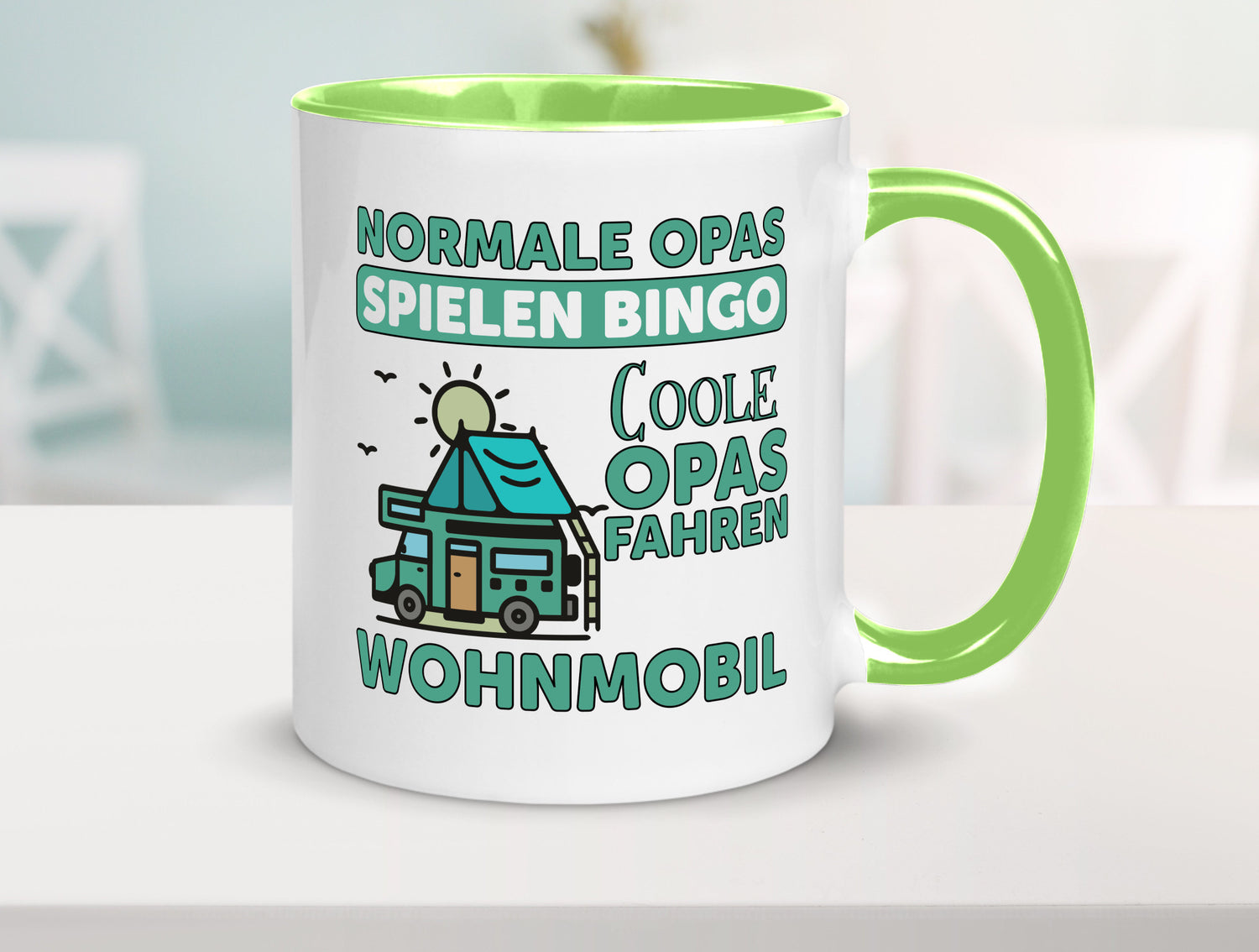 Opas spielen Bingo, coole fahren Wohnmobil | Vögel Geschenk Familie