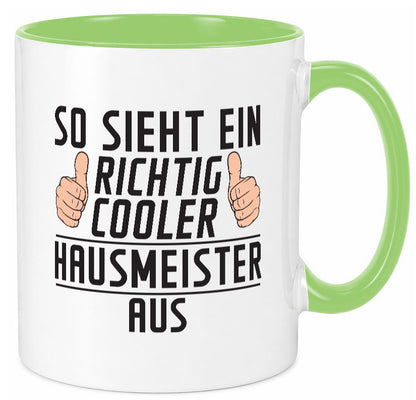 Richtig Cooler Hausmeister | Hauswart Geschenkidee Humor Tasse