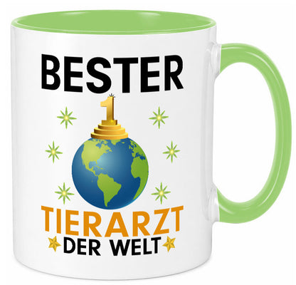 Welt Bester Tierarzt | Tiermedizin Mediziner lustig Tierliebhaber Humor Tasse
