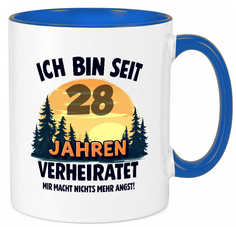 Ich bin Verheiratet | 28. Hochzeitstag Ehepaar v2 lustiger Spruch Geschenk