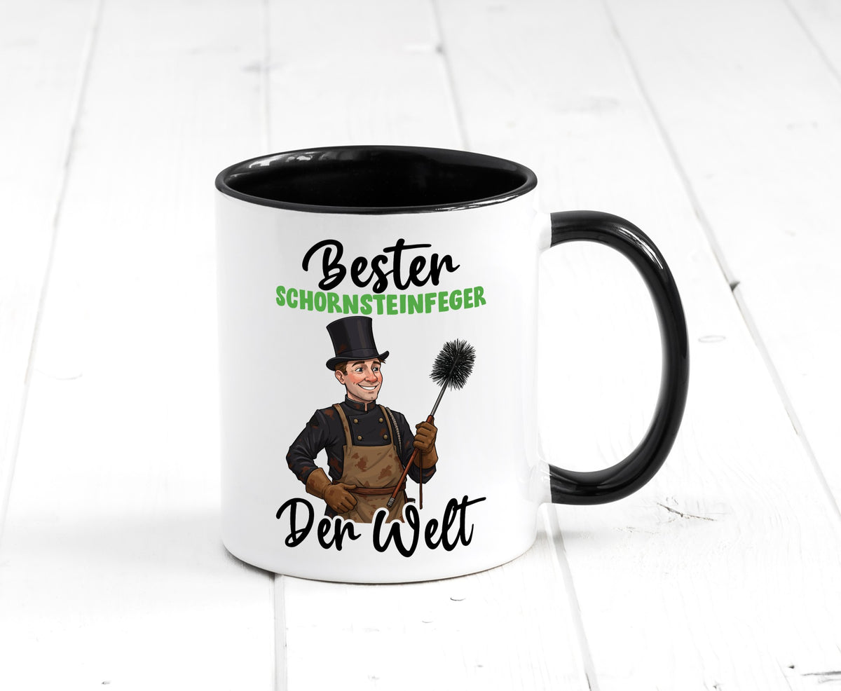 Bester Schornsteinfeger | Kaminkehrer lustig Humor Geschenkidee Geschenk Tasse