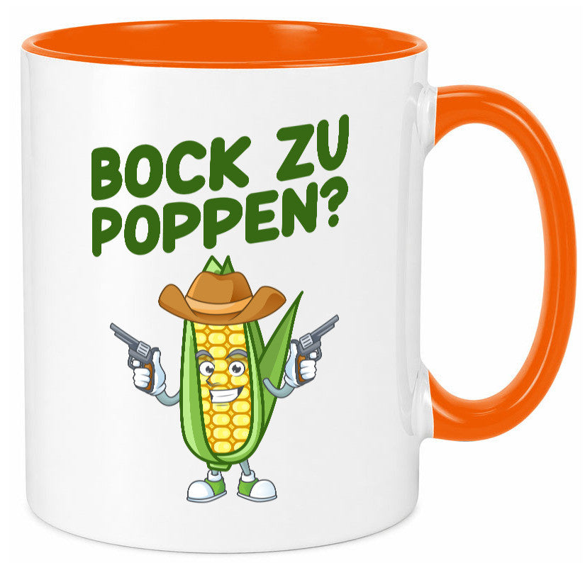 Bock auf Poppen | Mais Lustig Geschenk Humor Geschenkidee lustiger Spruch Tasse