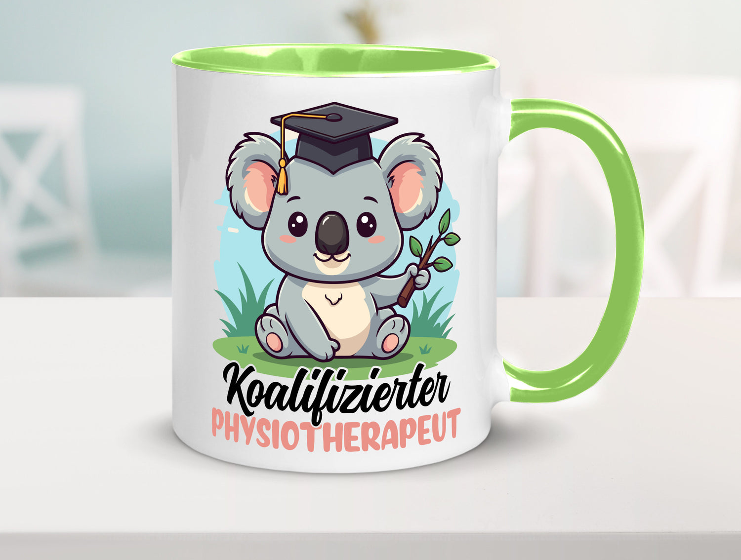 Koalifizierter Physiotherapeut Geschenk Humor Geschenkidee lustiger Spruch Tasse