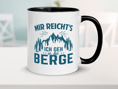 Ich geh in die Berge | Bäume lustig Humor Geschenkidee Geschenk Tasse