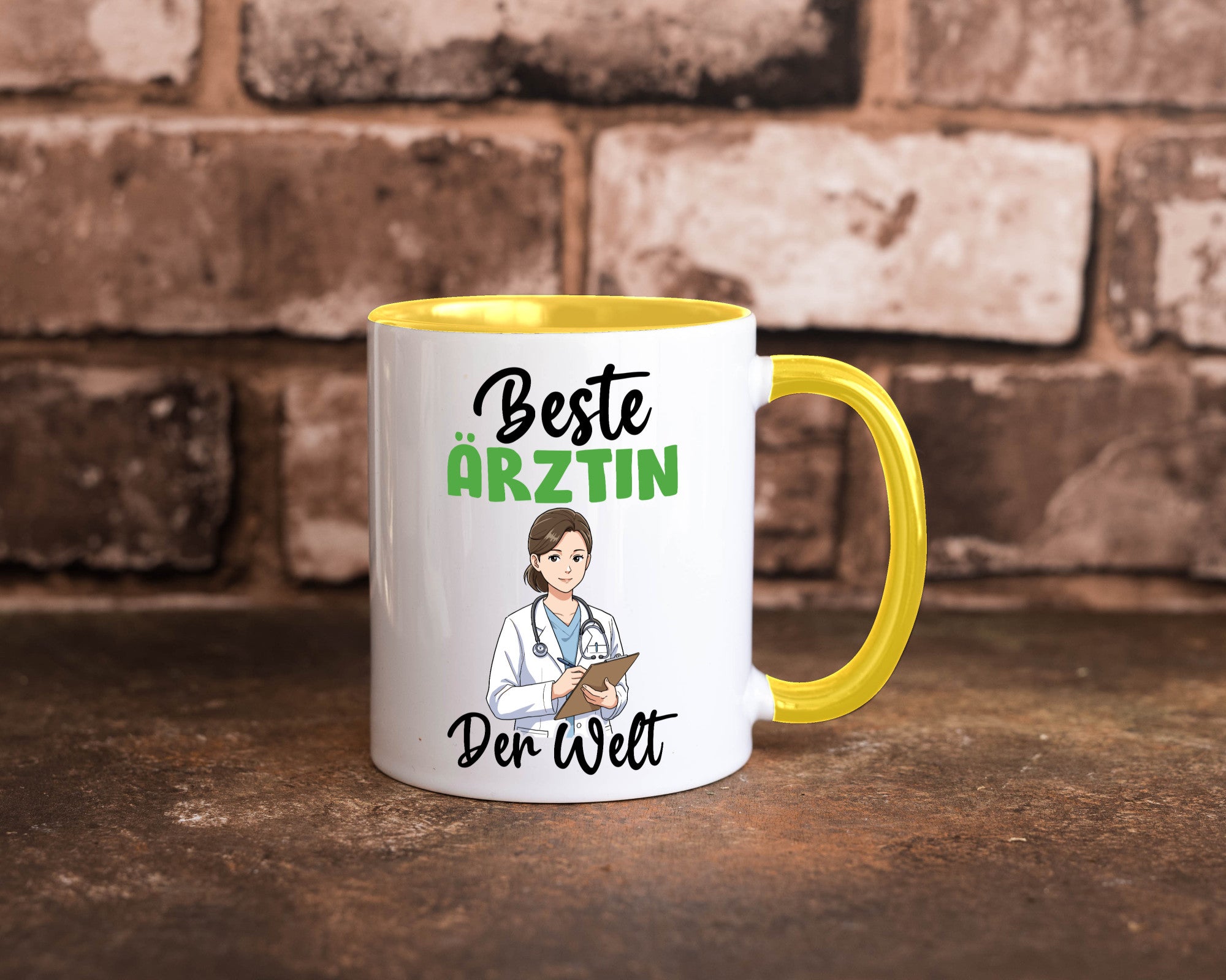 Beste Ärztin | Medizin Doktorin Fachärztin v2 Humor Geschenkidee Tasse
