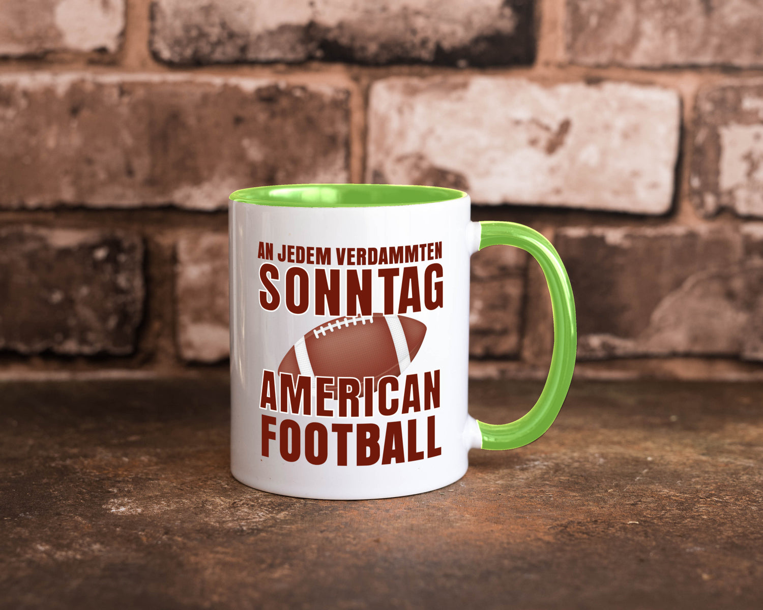 American Football | Sportfan Motiv jeden Sonntag Humor Geschenkidee Tasse