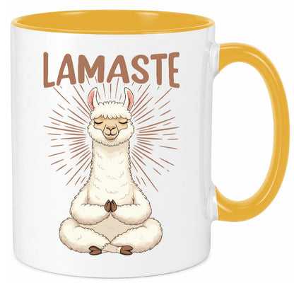 Lamaste | Lama Namaste lustiger Spruch Geschenk Humor Geschenkidee Tasse