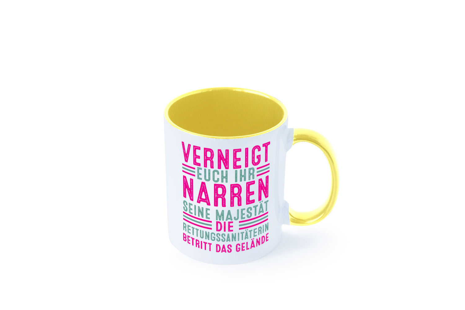 Verneigt euch: Rettungssanitäterin | Sanitäter Geschenkidee Humor Tasse