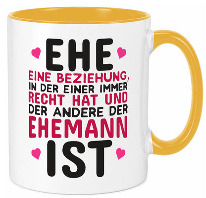 Ehepaar Spruch | Beziehung Tasse Ehemann Geschenk Humor Geschenkidee lustiger