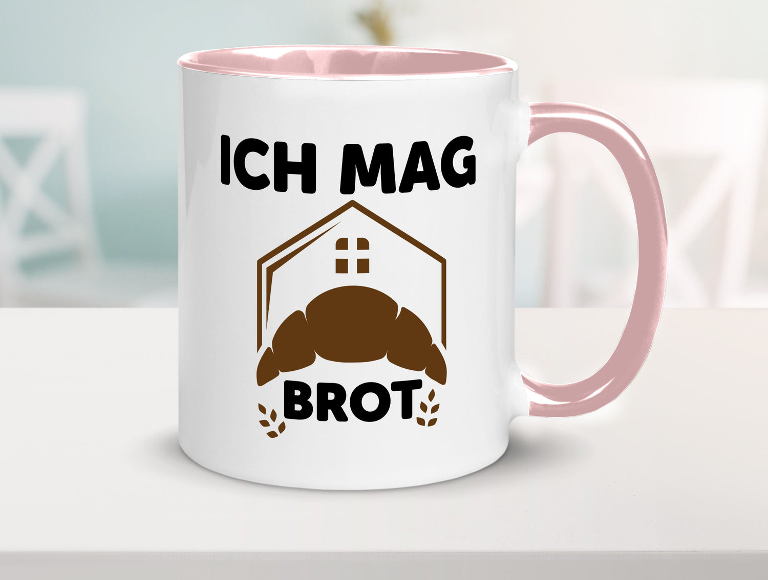 Ich mag Brot | Bäcker backen lustiger Spruch Geschenk Humor Geschenkidee Tasse