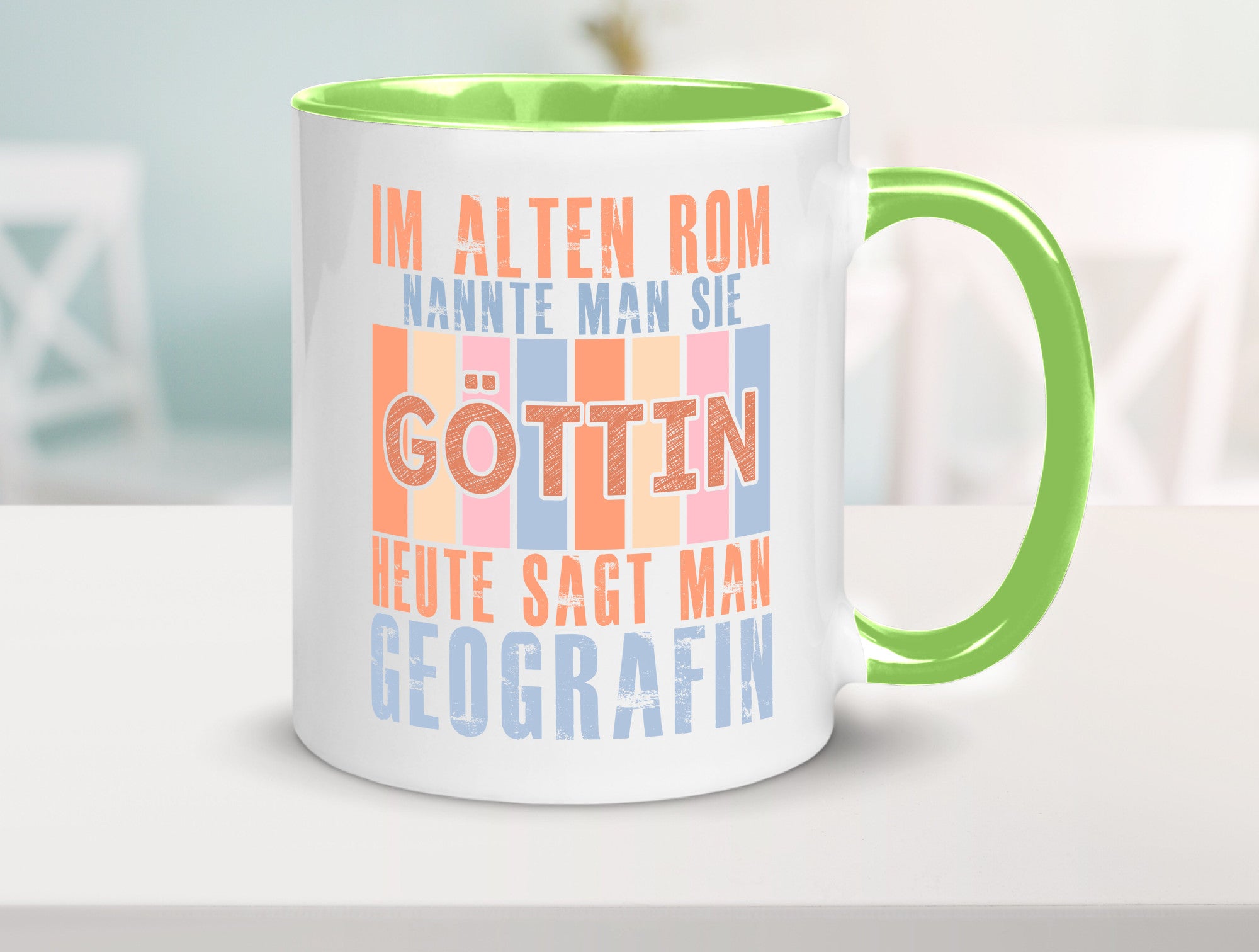 Heute sagt man: Geografin | Geografie lustig Humor Geschenkidee Geschenk Tasse