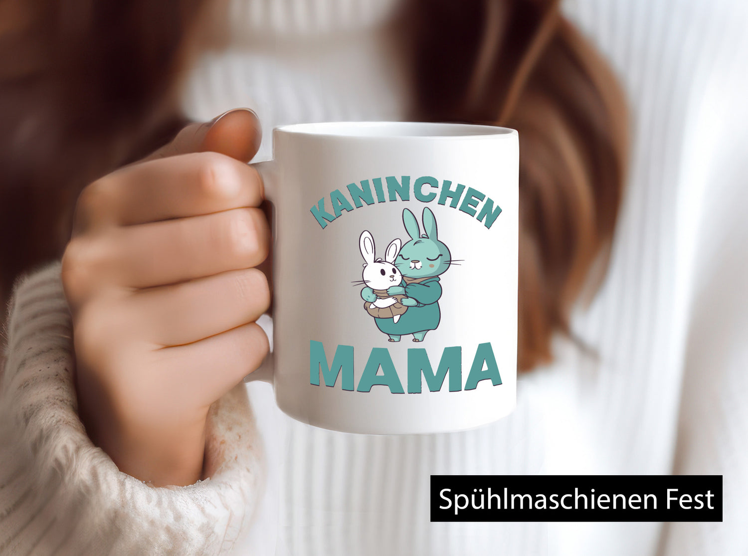 Kaninchen mama | Hase Liebhaber Humor Familie Geschenkidee Tasse