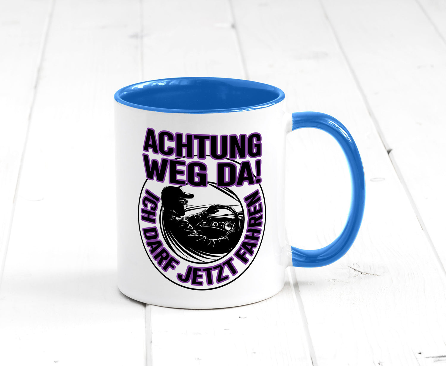 Achtung weg da ich darf jetzt Fahren | Führerschein lustig Humor Geschenkidee
