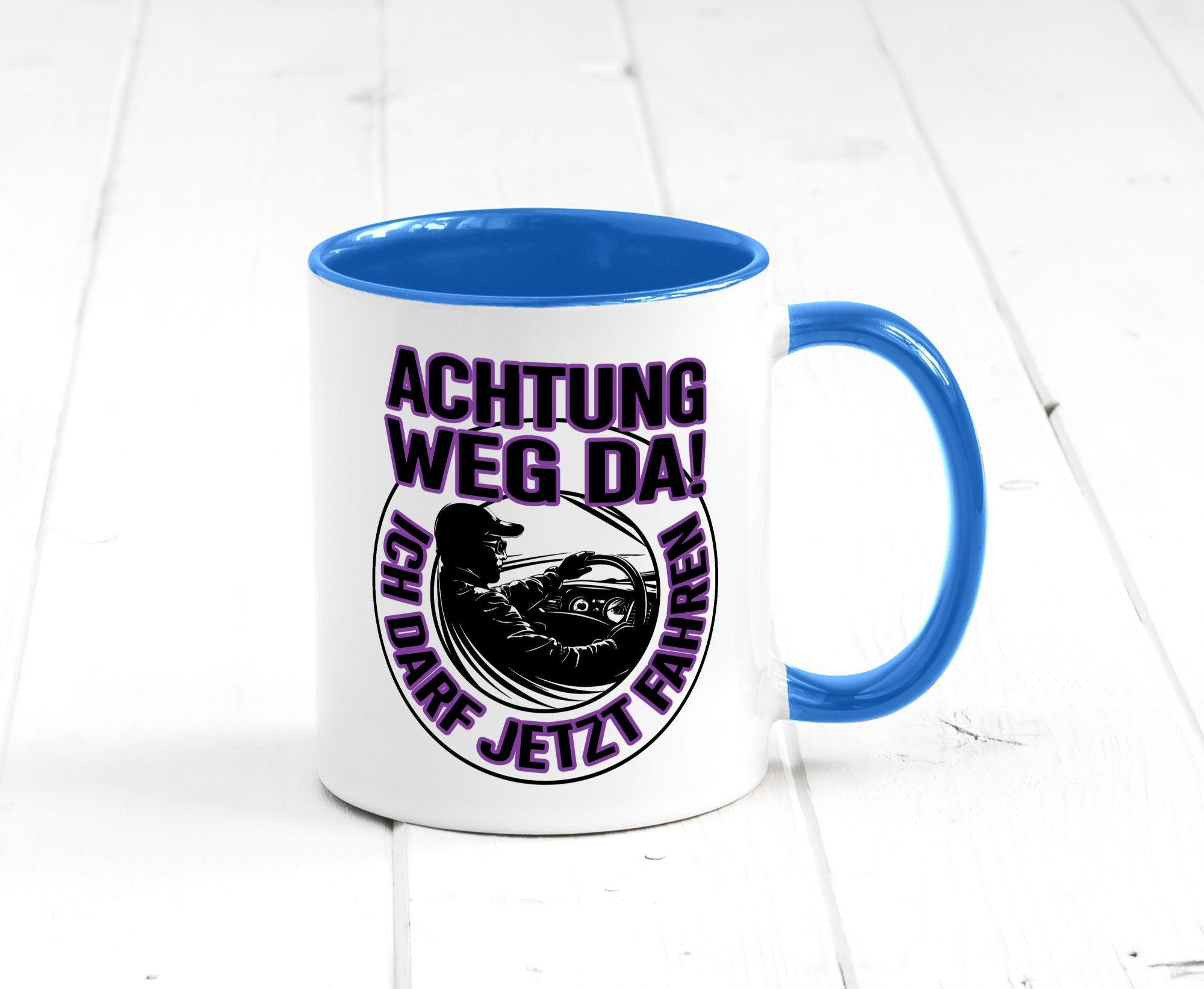Achtung weg da ich darf jetzt Fahren | Führerschein lustig Humor Geschenkidee