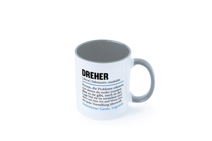 Dreher Humor | Fräser Zerspannungsmechaniker Geschenkidee Tasse