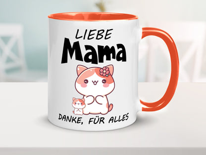 Liebe Mama Danke, für alles | Muttertag Beste Geschenk Familie Geschenkidee Tasse